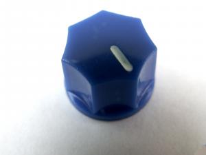 BLUE ABS 15MM 7 SIDED CONTROL POTENTIOMETER KNOB 5007-5